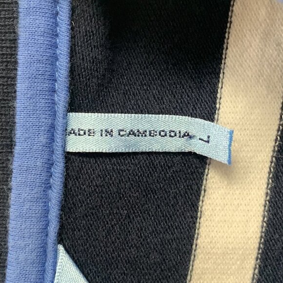 IZOD Women's Striped Cotton Short Sleeve Polo Golf Shirt Sz L #332F - Picture 14 of 15